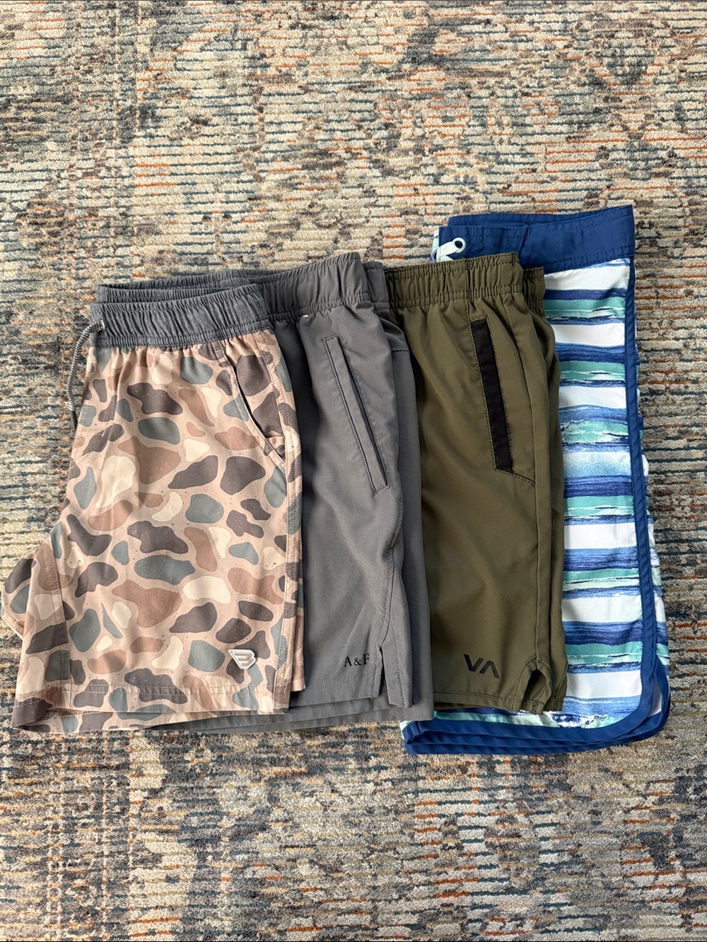 Bundle of Boys Shorts— Burlebo, RVCA an Abercrombie kids